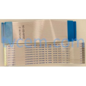 WCU507R-2 FLEX CABLE 121mm  , LUXSHARE-ICT-BZ E351988 AWM 20706 105C-60V- VW-1 LVDS KABLO , ARCELIK A55L 8840 5B LVDS KABLO