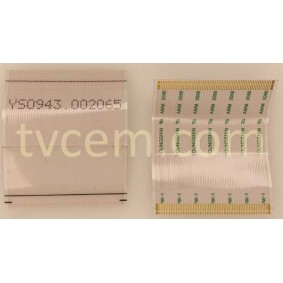 YS0943.002065 FLEX KABLO , YOUNGSHIN AWM 2086160V 105C VW-1 FLEX CABLE , 47mm-36mm-61pin FLEX KABLO