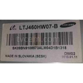 LTJ460HW07-B LED PANEL , SAMSUNG UE46ES6710 EKRANI