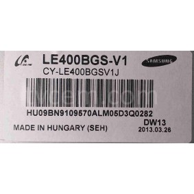 SAMSUNG UE40ES5500 REFLEKTÖR VE LED BAR , LE400BGS V1 DİFÜZÖR VE LED BAR , SIFIR ORJİNAL ÜRÜN